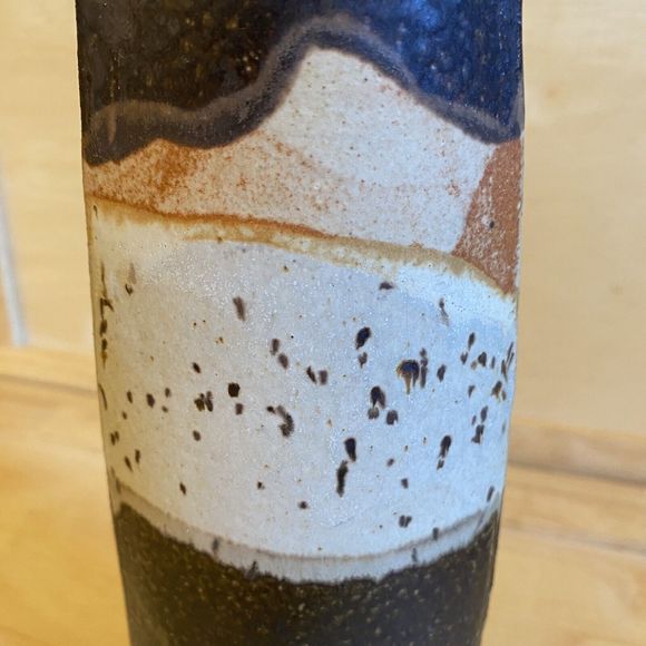 Vintage Robert Parrott Mid-Century Modern Signed Studio Art Pottery Ceramic Vase - Picture 9 of 11